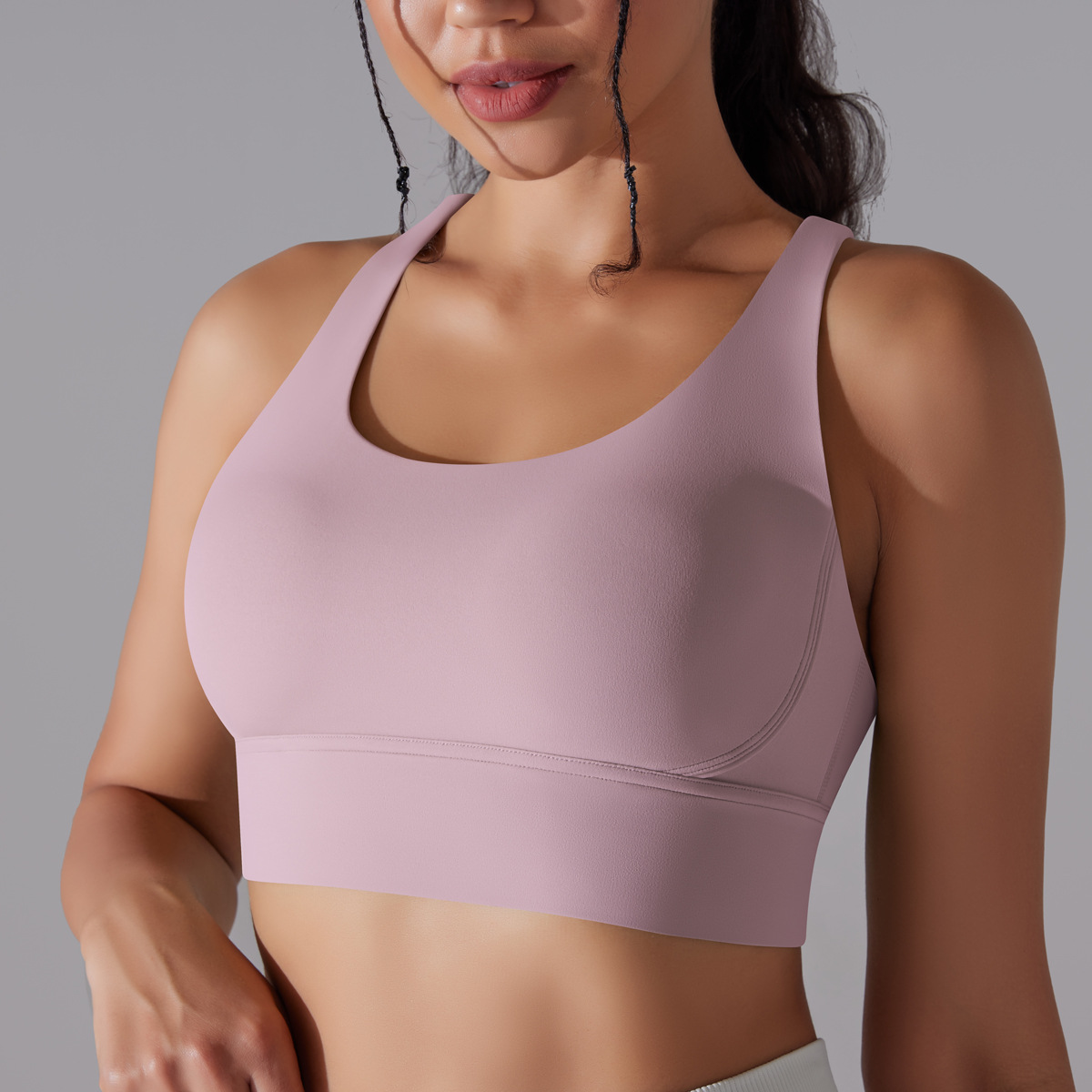 127g Weight Sleeveless Sleeve Length Nylon, Spandex Fabric Type Short Top Length Halter Crisscross Tank Tops Type Fitness, Yoga Occasion U Neck Neckline Solid Color Pattern Sports Style Sports Solid Color Nylon Spandex U Neck Active Tops Halter Crisscross Tank 44
