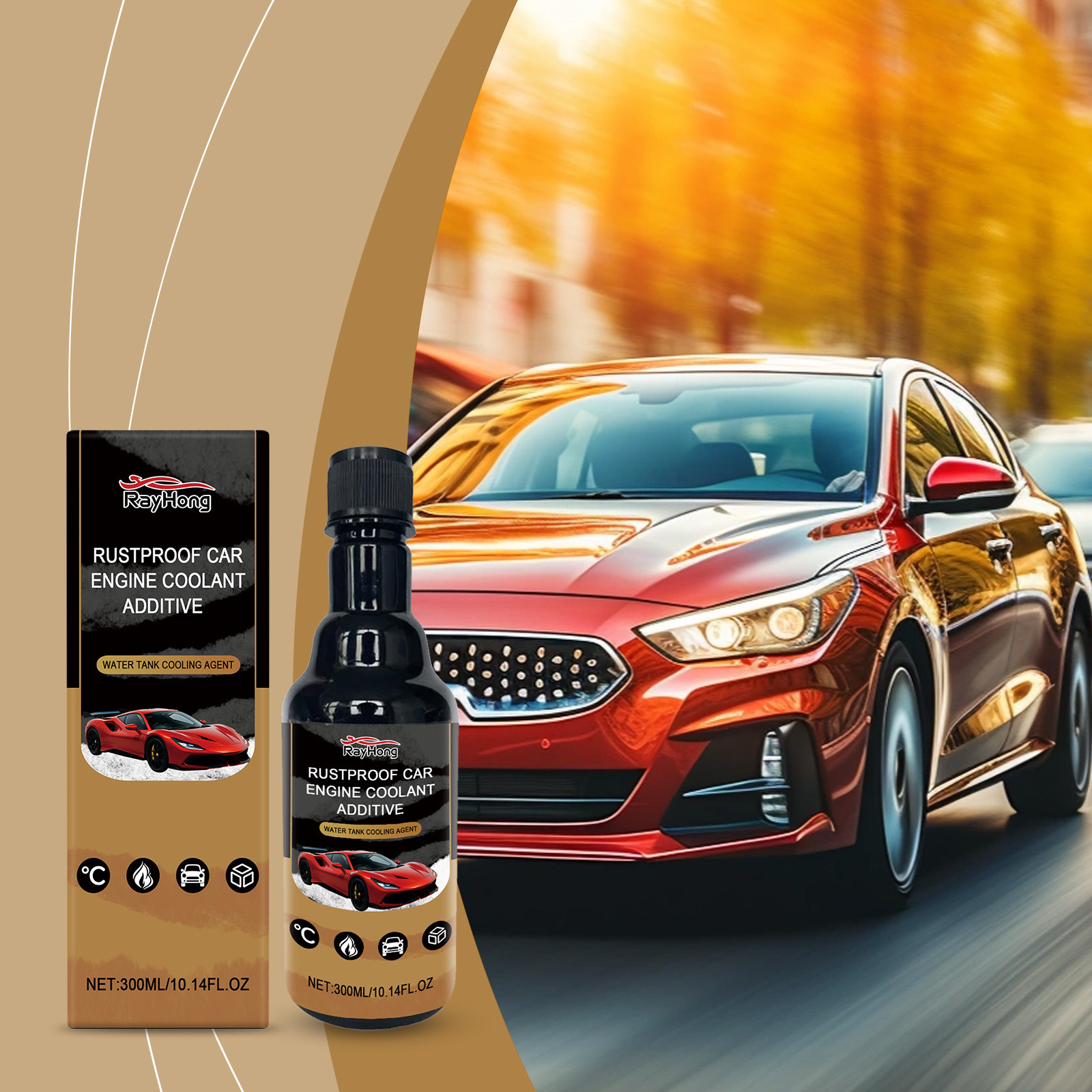 Rayhong Car Cooling System Protective Agent Engine Water Tank Anti-Corrosion and Anti-Scaling Additive Car Protection