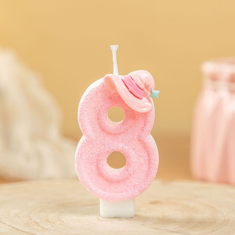 国境を越えた電子商取引デジタル誕生日ロマンチックなギフトキャンドルソイワックスピンク魔女帽子Amazon AliExpress限定|undefined