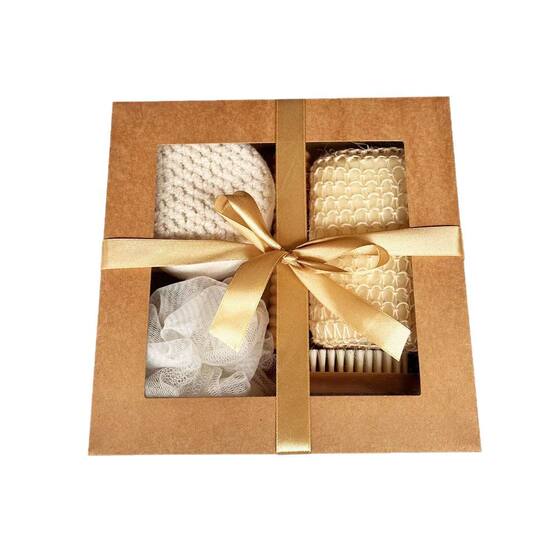 Cross-border bath suit seven-piece sisal bath ball grinding foot stone bath brush suit gift box