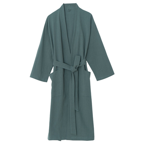 Cotton and linen Japanese bathrobes, yukata, home clothes, men and women couple hotel care health SPA customized group purchase