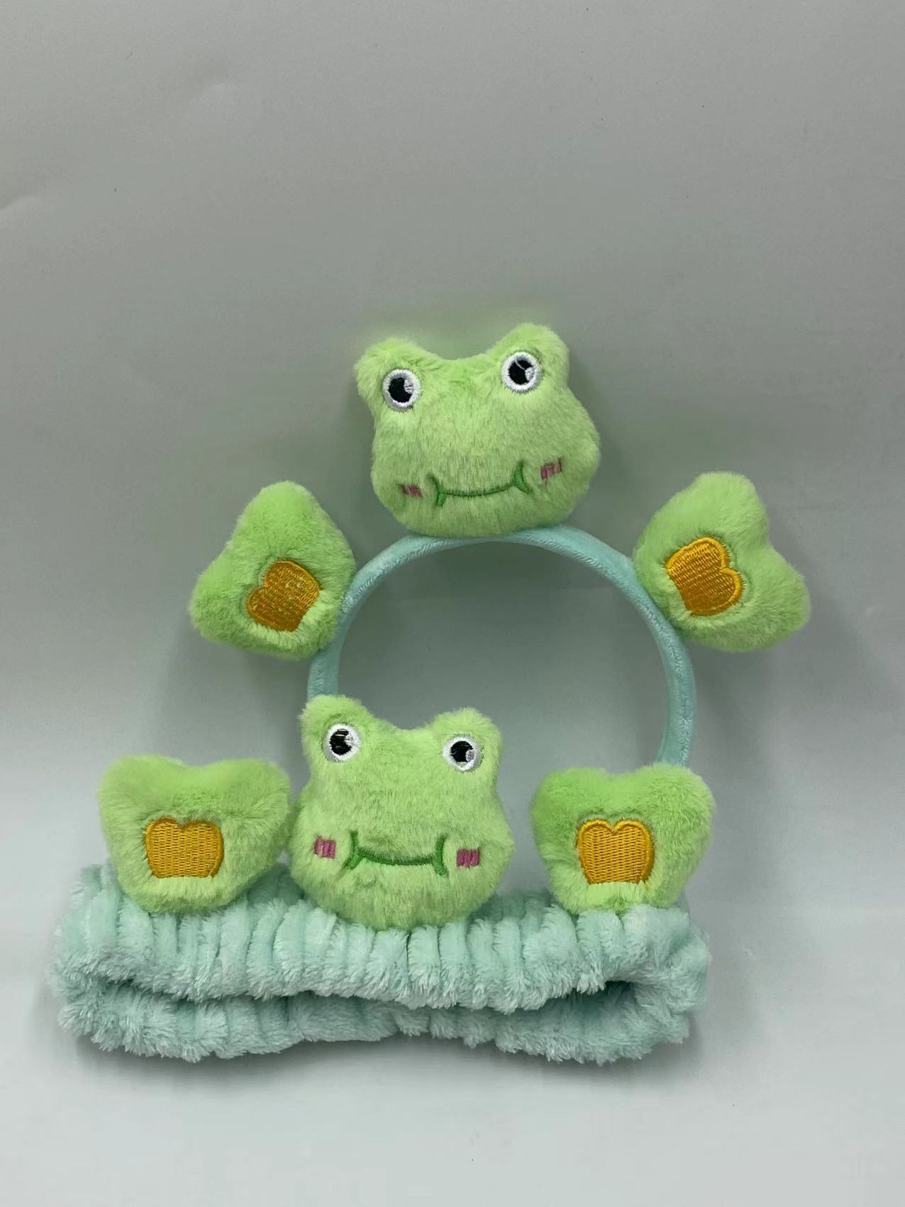 2023 celebridad estilo de dibujos animados lindo conejo oso Rana pato cara lavado maquillaje pelo banda diadema