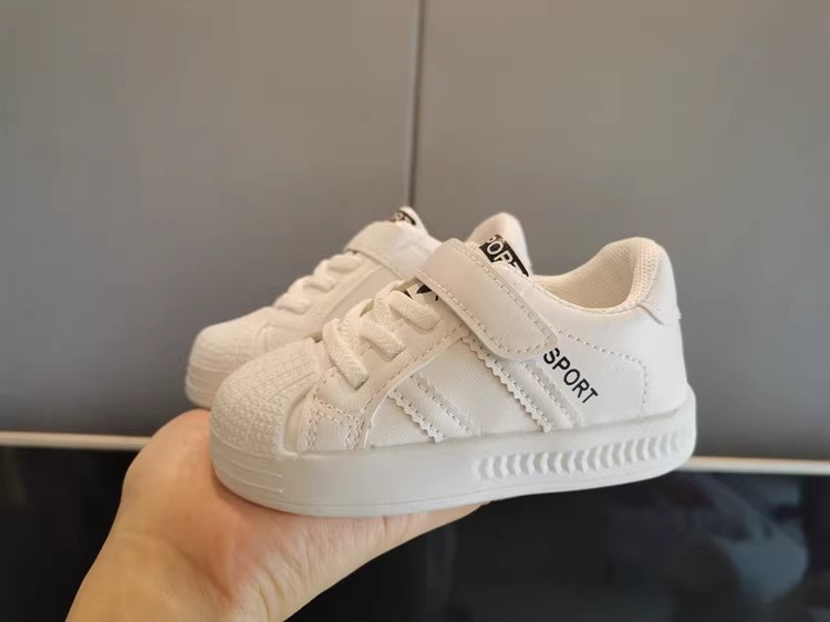 Frühling Herbst Walking Kindergarten Weiß Baby Kleine kinder Bord Schuhe Jungen und Mädchen Sport_voghion.com