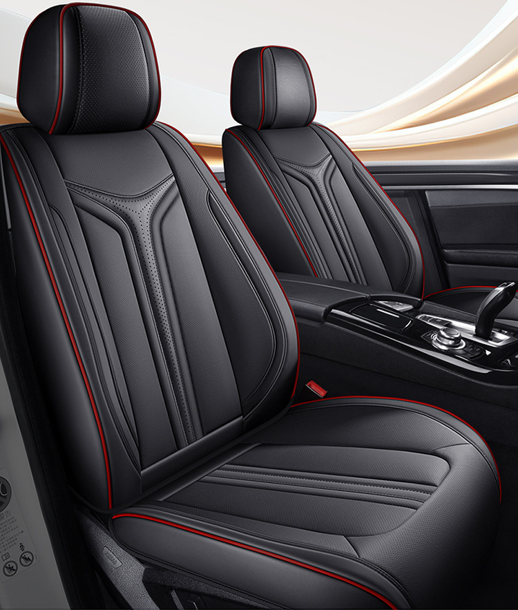 Car Seat Cushion Five-Seater Four-Season Cushion All-Inclusive Universal Seat Cover Seat Cushion Nappa Leather Amazon European and American Cross-Border Breathable