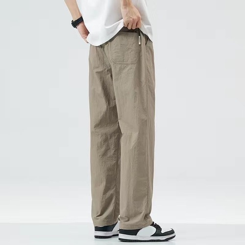 Men's Loose Straight Leg Casual Pants 2025 Summer New Quick-Dry Slim Wide Leg Sports Pants