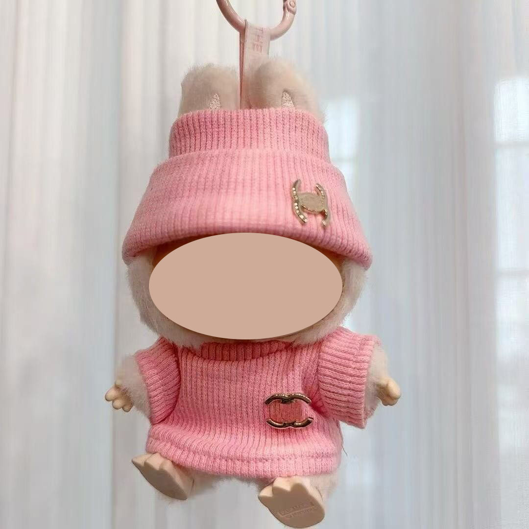Ropa de limpieza Natasha Labubu ropa colgantes de ropa de muñeca de ropa de muñeca de alegría set de tendencia grande