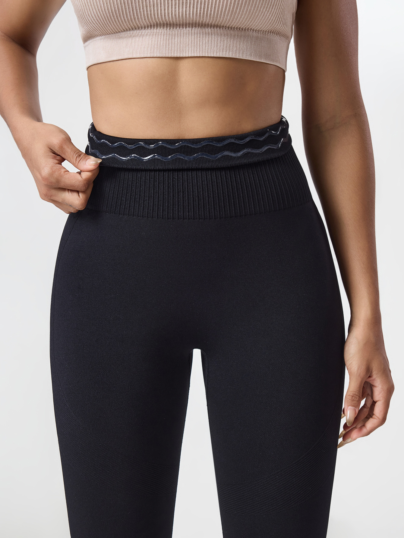 Panza pequeña, cintura alta, pantalones de yoga antideslizantes, pantalones de fondo deportivo ajustados para mujer, pantalones de fitness de secado rápido para correr con abdomen, otoño