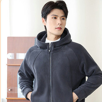 Autumn/Winter Unisex Loose-fitting Hooded Fleece Sweatshirt for Women and Men