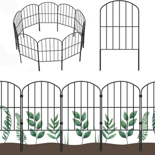 Cross-Border Hot Selling Decorative Garden Fence Wrought Iron Anti-Rust Dog Animal Barrier Courtyard Landscape Courtyard