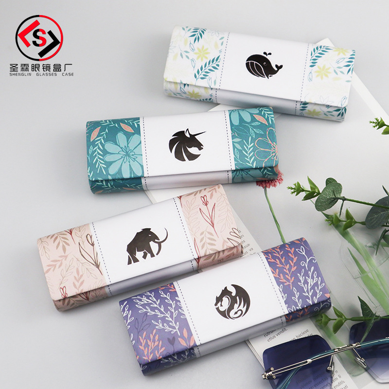 厂家批发供应手工眼镜盒女高档精品时尚文艺复古小清新可定制LOGO