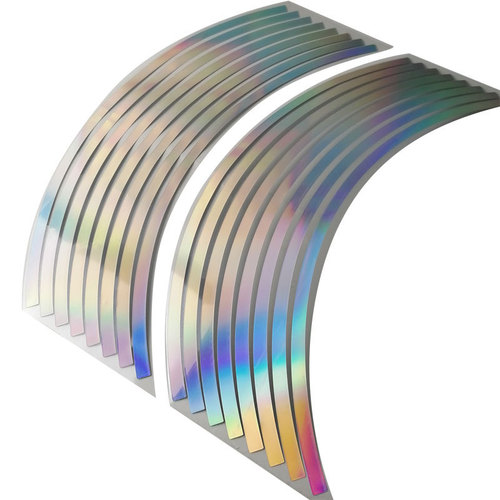 Car and motorcycle electric wheel hub sticker wheel sticker waterproof laser reflective sticker 10/12/14/15/18 inches