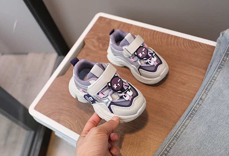 Ventilerande mesh sneaker för flickor för vår och höst sport_voghion.com