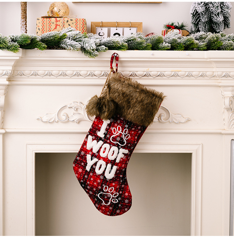 Casual Style Christmas Casual Letter Footprint Party Hanging Ornaments Decorations Hanging Ornaments