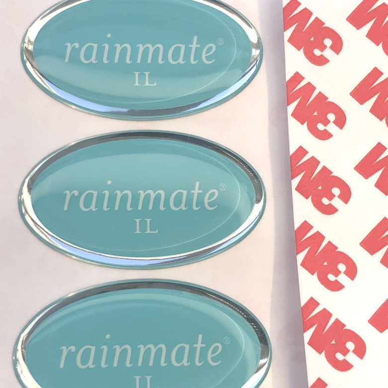 3M滴胶标贴商标LOGO滴塑水晶标 不干胶水晶滴胶免费设计强粘标贴