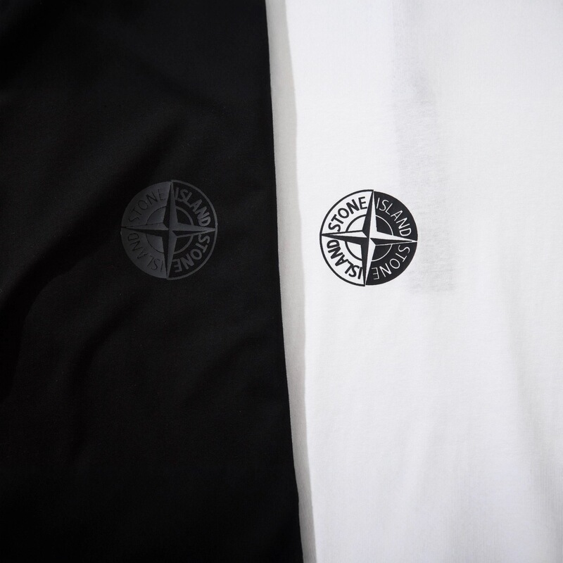 Cross-Border Stne Isule Stone T-Shirt Round Neck Unisex Pure Cotton Sleeve Patch Summer Casual Island Foreign Trade Loose Short Sleeve