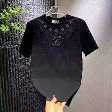 时尚潮牌轻奢男T恤短袖星星工艺网红爆款t恤小众设计半袖体恤上衣