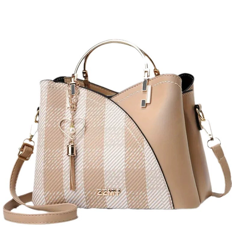 Capacious retro fashionable universal bag, high-end
