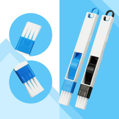 Window and door groove cleaning brush, screen cleaning tool groove groove small brush with dustpan cleaning and sweeping gaps brush