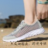 Low summer sports shoes, textile casual footwear