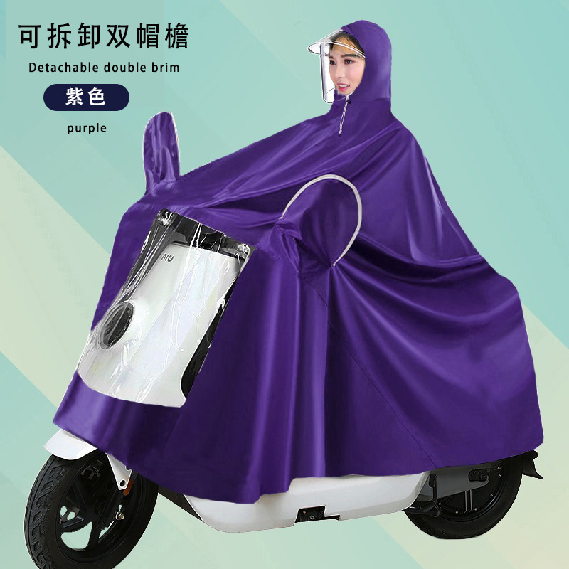 Raincoat eléctrico largo todo el cuerpo a prueba de tormentas motocicleta batería coche una sola persona para aumentar el grosor raincoat al por mayor
