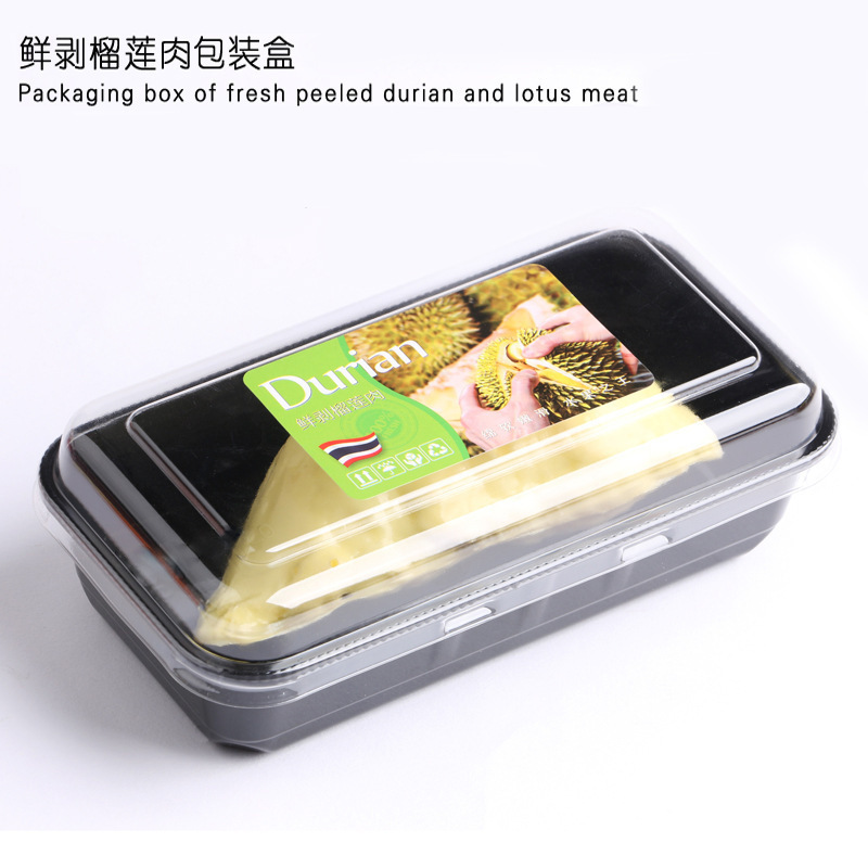 使い捨てドリアン包装箱果物パイナップル蜜包装箱密封ドリアン肉保存箱蓋付き長方形箱|undefined