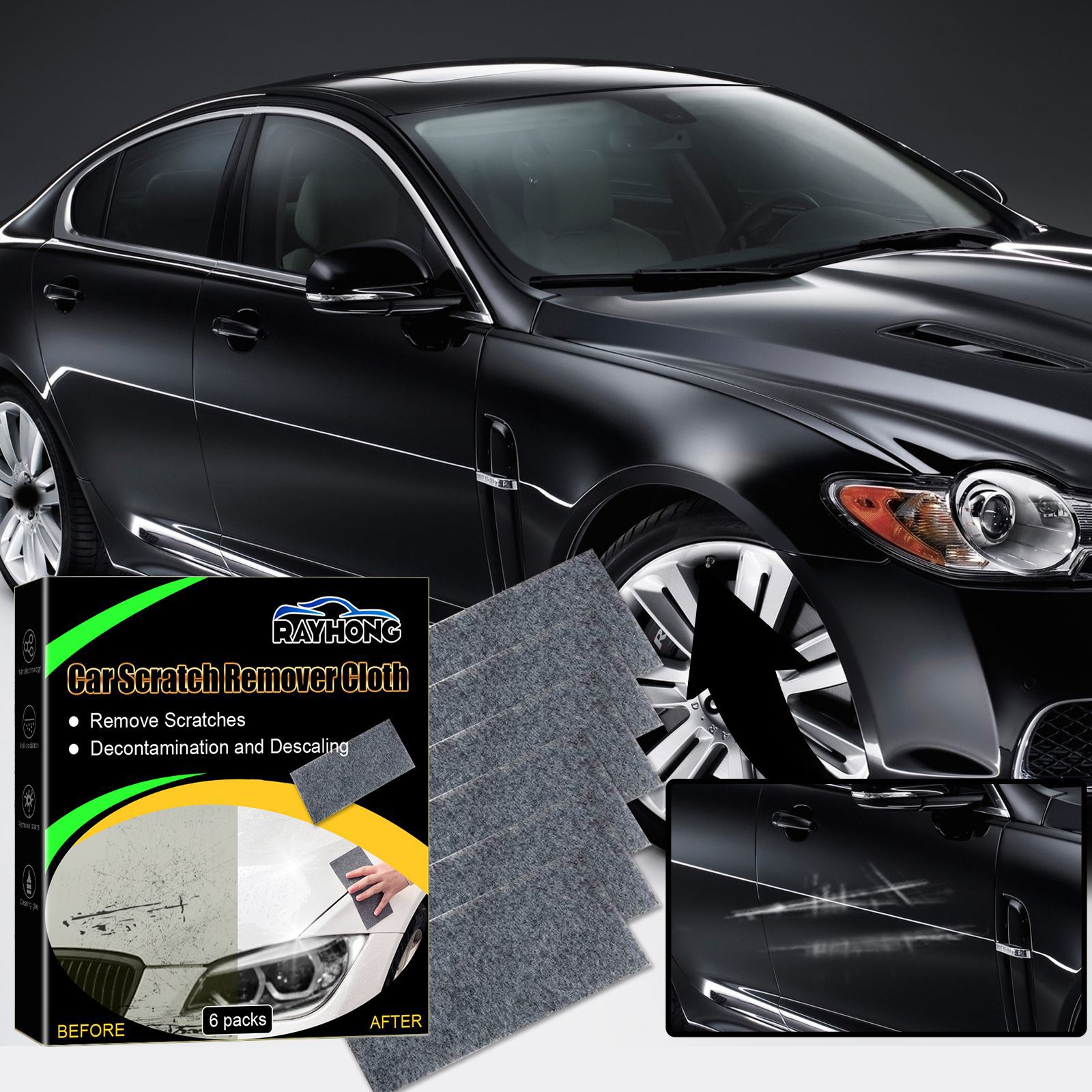 Rayhong car scratches wipe cloth car paint care paint scratch water…