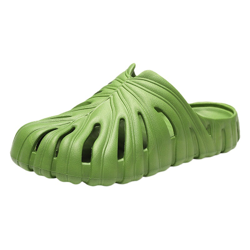 Verano de los hombres zapatillas hogar monstera zapatillas eva desodorante caída suave agujero inferior zapatos de fábrica de los hombres al por mayor