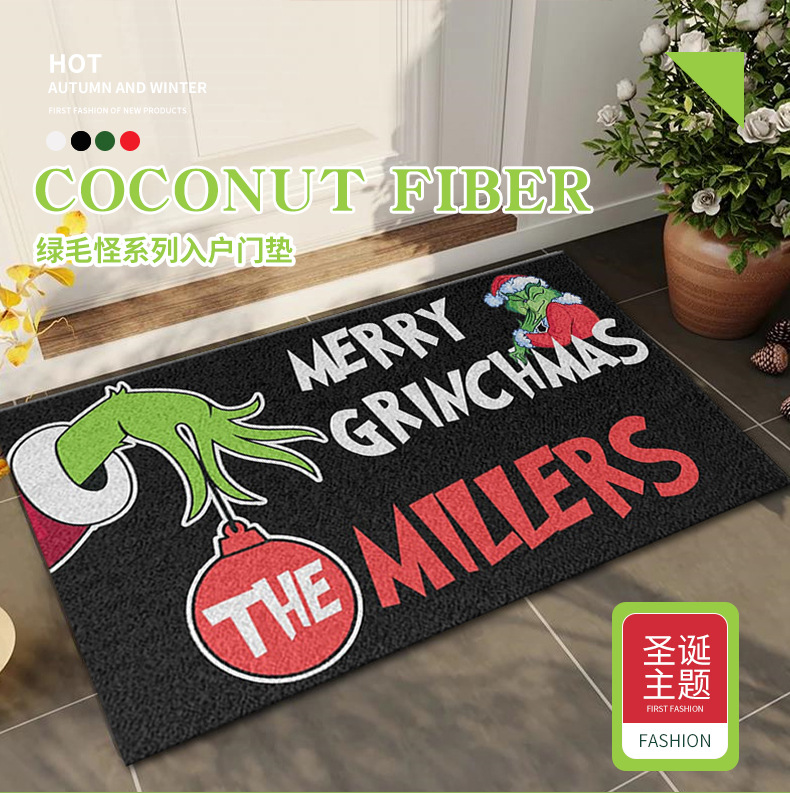 圣诞地垫,跨境地垫,入户门垫,礼品垫