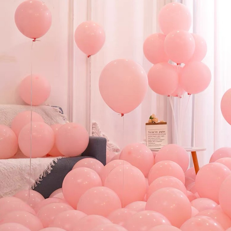 Balón de macarón para niños de cumpleaños al por mayor decoración escenario de diseño rosa una variedad de color globo grueso