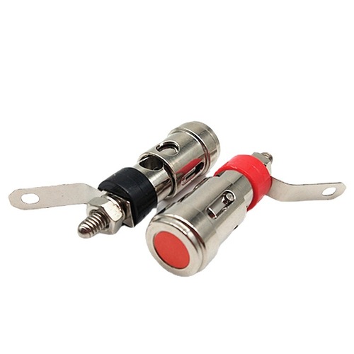 Nickel-plated push-type large spring terminal speaker amplifier spring self-locking socket push-type terminal block