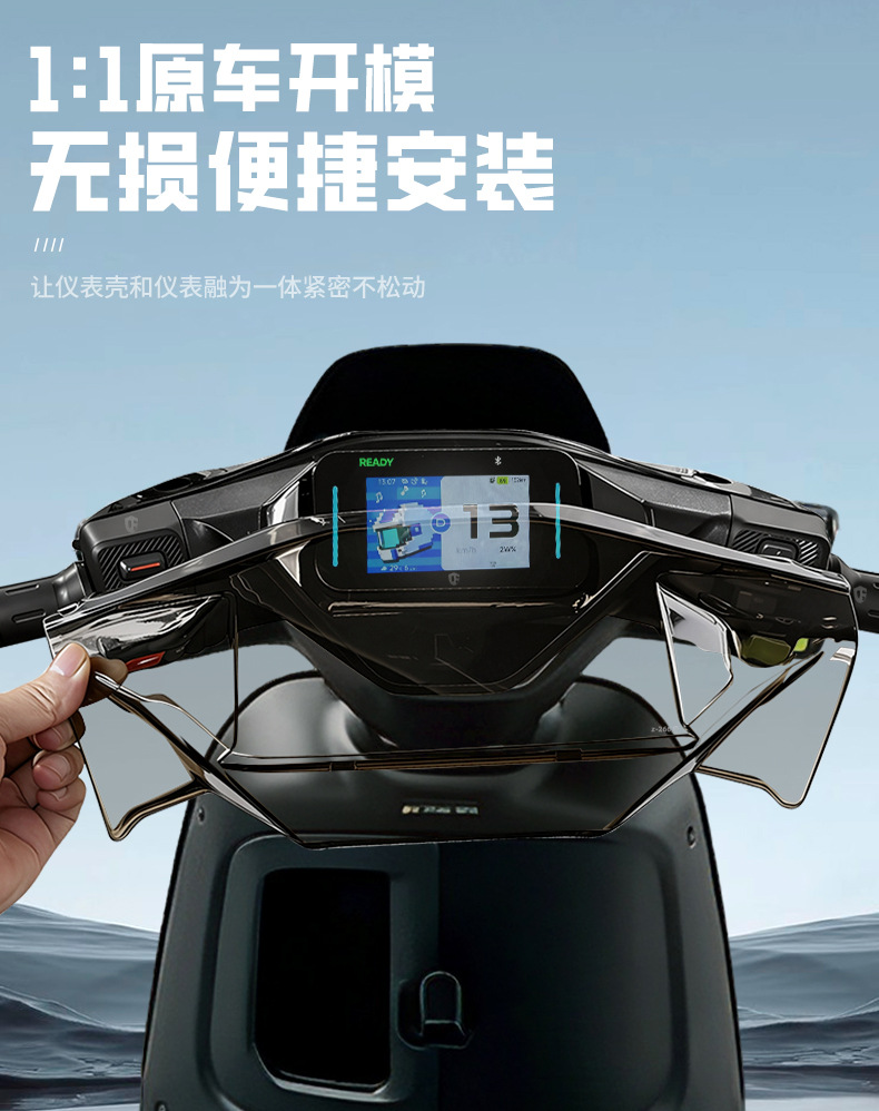 Suitable for Ninebot MZ1 30 instrument cover, waterproof full-cover screen protector for electric vehicles, high-definition and transparent