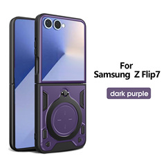 Samsung Galaxy Z FLIP7 回転スタンド携帯電話ケース ZFLIP6/5/4 アーマー落下防止保護カバーに適しています。