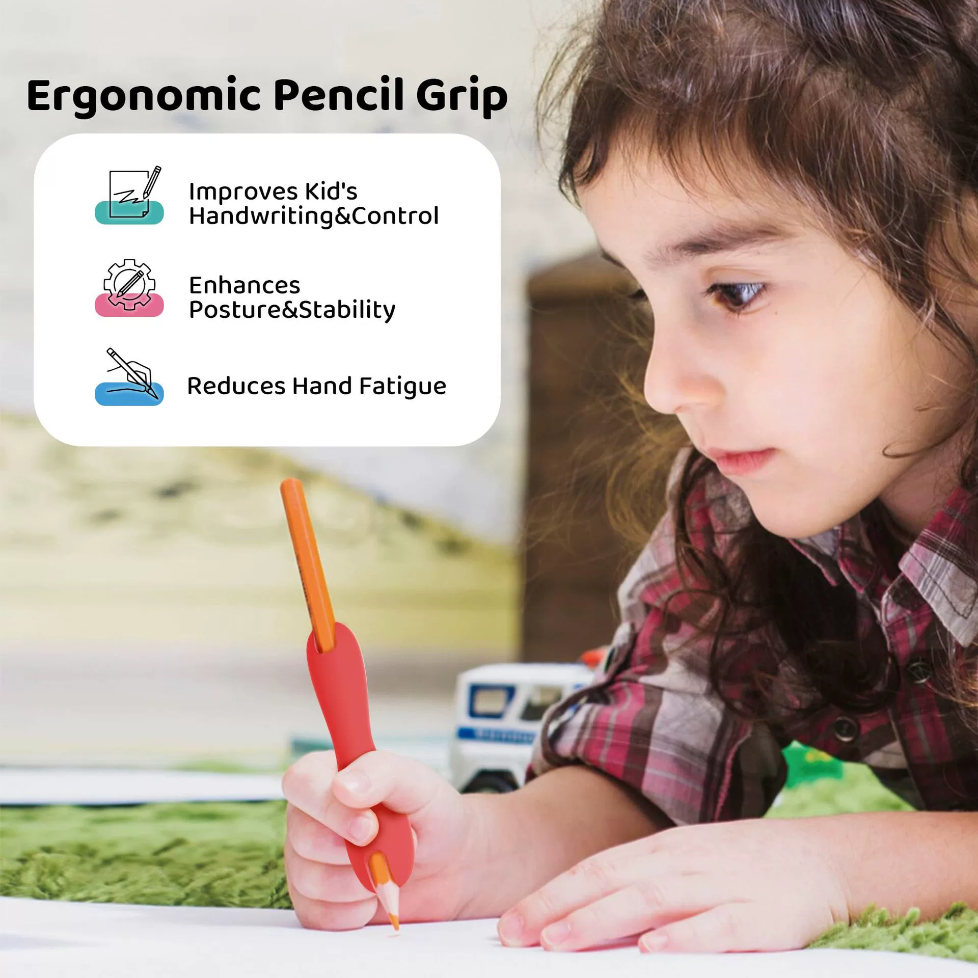 Трансграничные дети для взрослых силиконовый карандаш держатель для улучшения захвата позы контроля ручки двойной дизайн