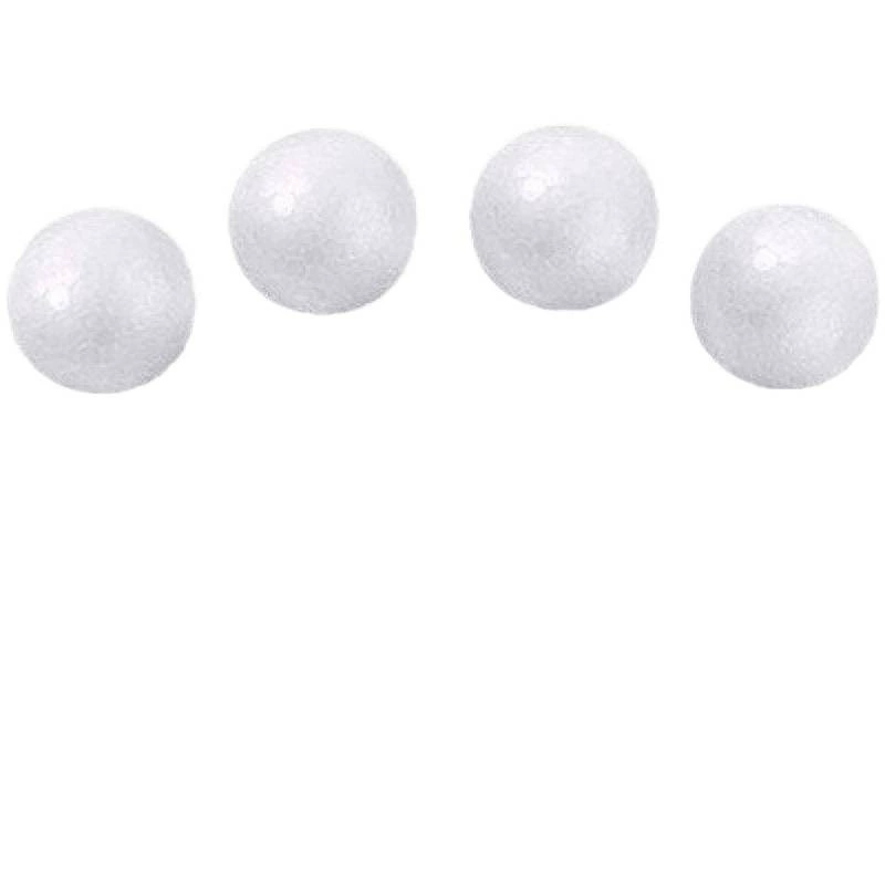 White round styrofoam ball from foam for early age, handmade