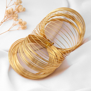 18K����ɫӛ��䓽zȦ diy������鴮���@��0.6*60mm���CȦF04