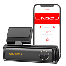LINDU三镜头记录仪AM100高清4K手机互联GPS行车轨迹ADAS预警监控