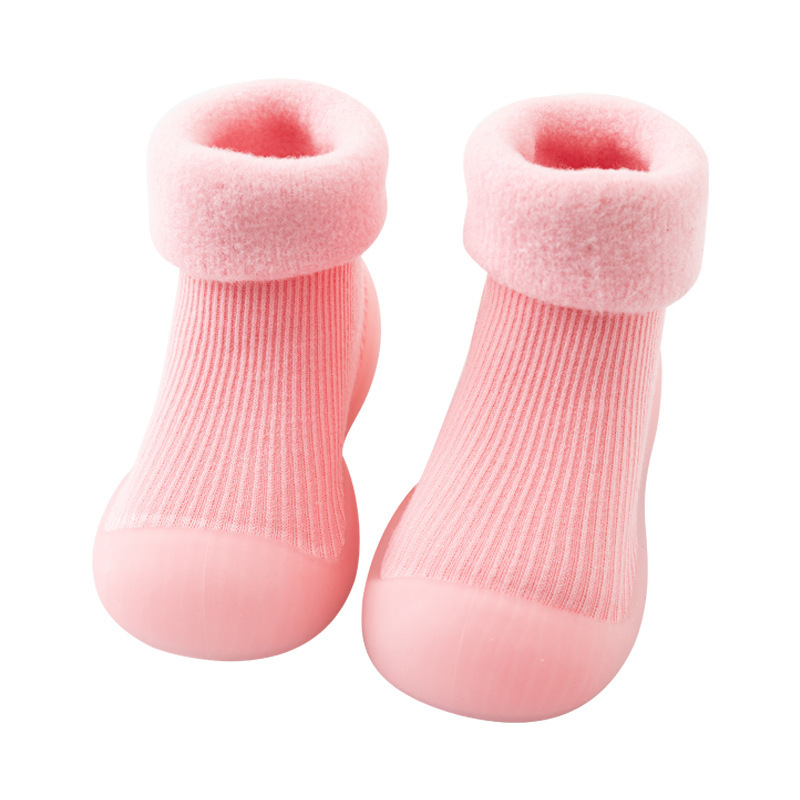 Otoño y invierno para bebés zapatos para niños con suela suave antideslizante para el hogar zapatos de interior impermeables calcetines de piso para bebés