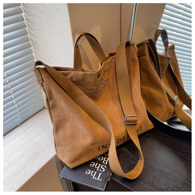 Borsa a tracolla in tela per computer portatile, grande capacità_voghion.com