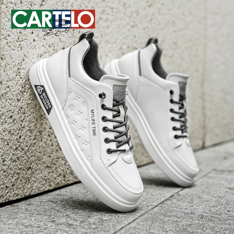 Men's High-Top Shoes 2025 New Winter Thick-Soled Heightening Versatile White Shoes Outdoor Casual Sports Sneakers for Men