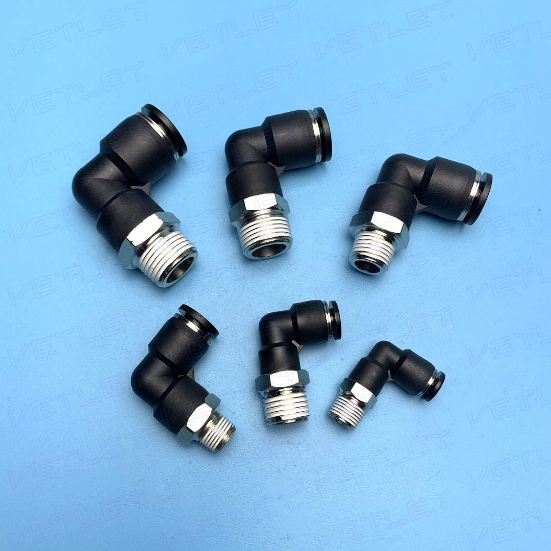 亚德客型螺纹弯通 PL1/4-01,PL3/8-02 PL1/4-02英寸管快插气接头