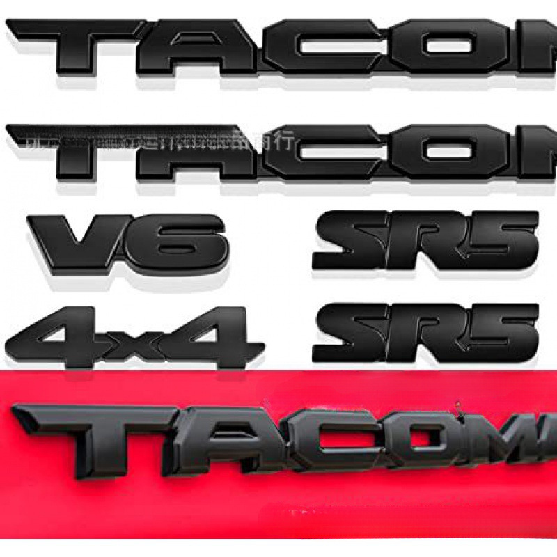 Adecuado para Toyota TACOMA cubierta del logotipo del coche V6 4X4 SR5