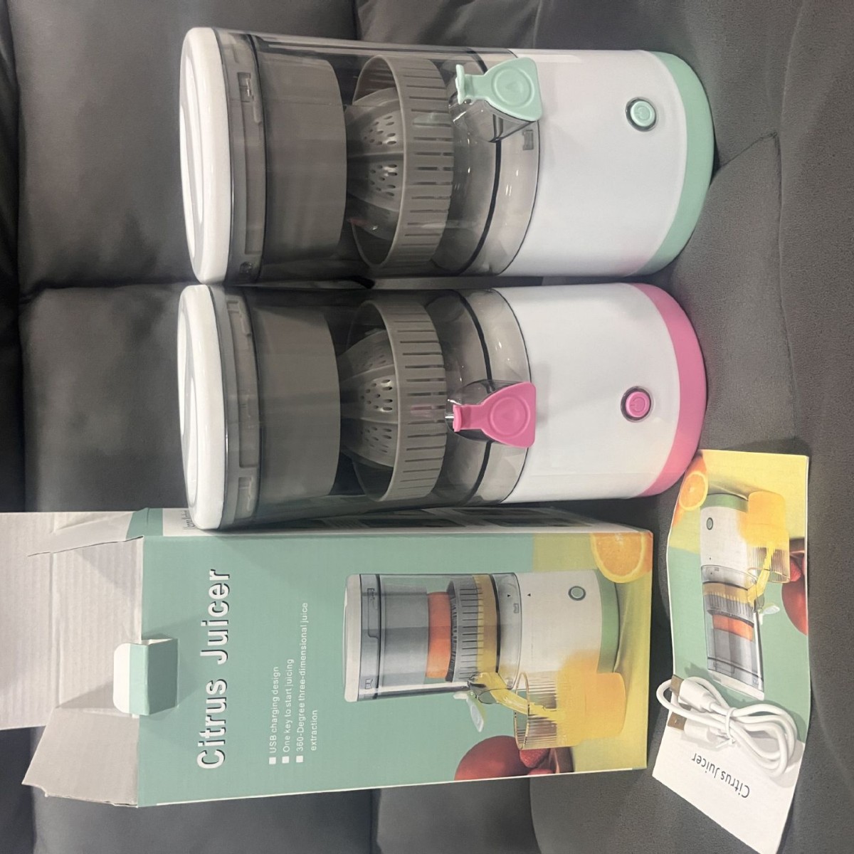 Spremiagrumi automatico di piccole dimensioni per uso domestico, multifunzionale, con separatore di polpa e senza fili, portatile, per succhi originali._voghion.com