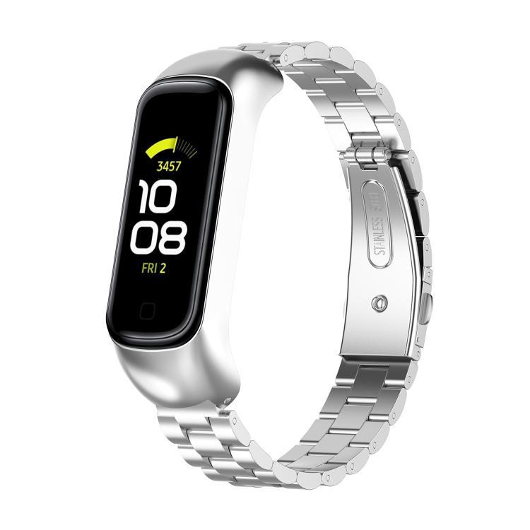 xDfind para Samsung Galaxy Fit 2 con marco de metal integrado correa de acero de tres perlas