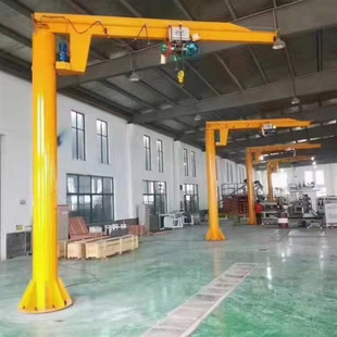 Pillar-Type Jib Crane with 360-Degree Electric Rotation, 1 Ton, 3 Tons, 5 Tons, Mobile Small Jib Crane, Movable