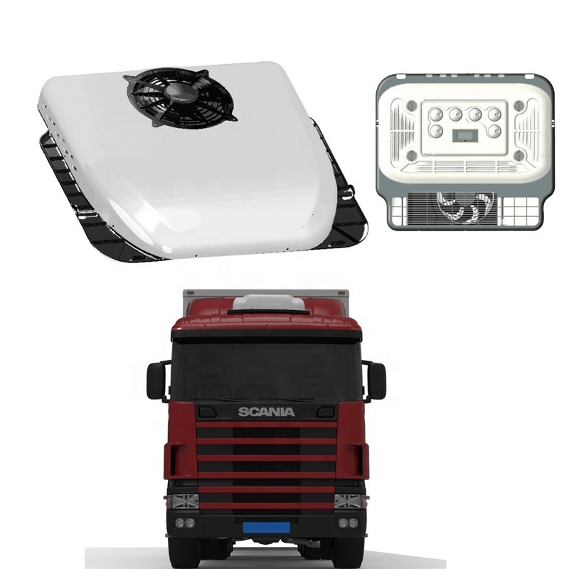 Foreign trade wholesale ultra-thin parking air conditioner 12V24V electric frequency conversion integrated room card dining car camping car air conditioner