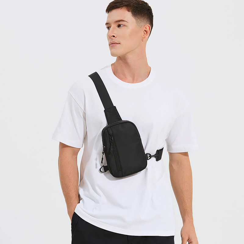 Nueva bolsa de hombro para hombres mini bolso de hombro ligero simple bolso de teléfono móvil bolso de cintura para hombres bolso de pecho deportivo para correr