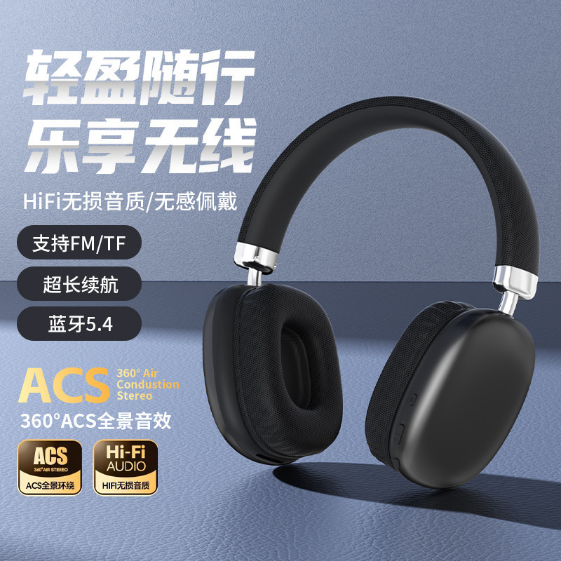 Cross-Border Hot-Selling High-Quality Ultra-Long Battery Life Noise-Canceling Gaming Hifi Sound Quality Over-Ear Wireless Bluetooth Headphones Cross-Border Hot-Selling High-Quality Ultra-Long Battery Life Noise-Canceling Gaming Hifi Sound Quality Over-Ear Wireless Bluetooth Headphones
