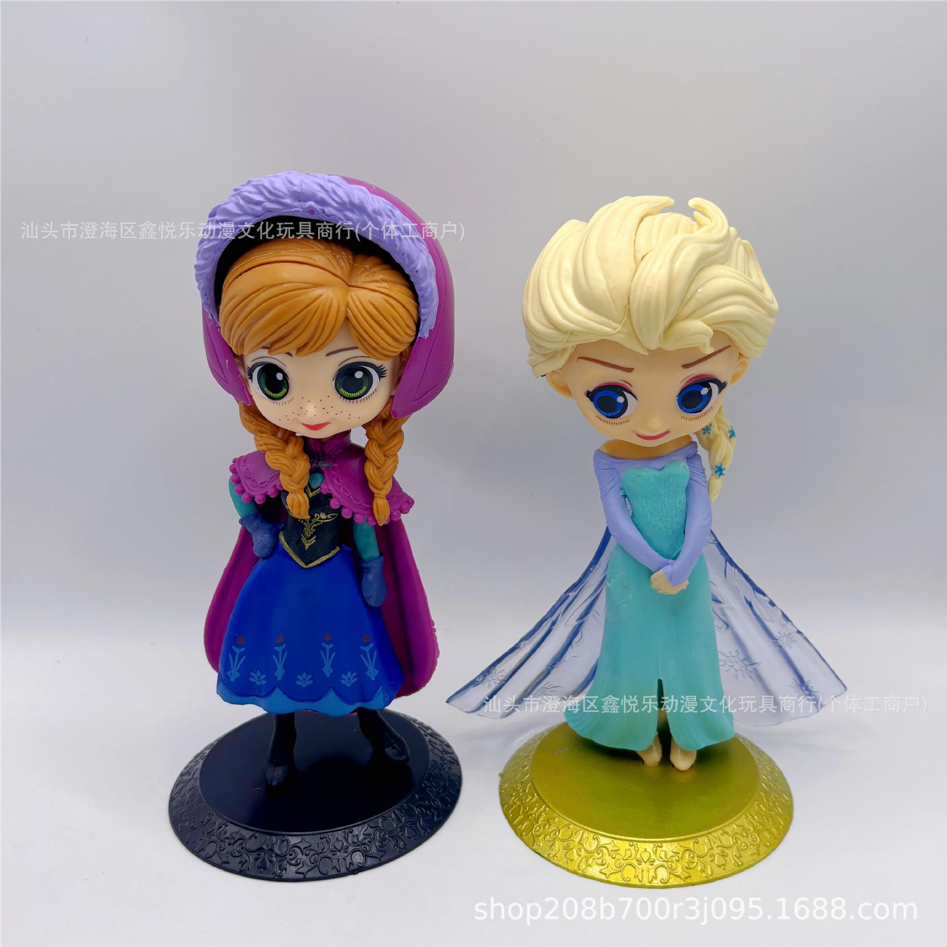 Nieve hielo Elsa Anna muñeca Elsa princesa Elsa modelo hecho a mano pastel horneado decoración regalos