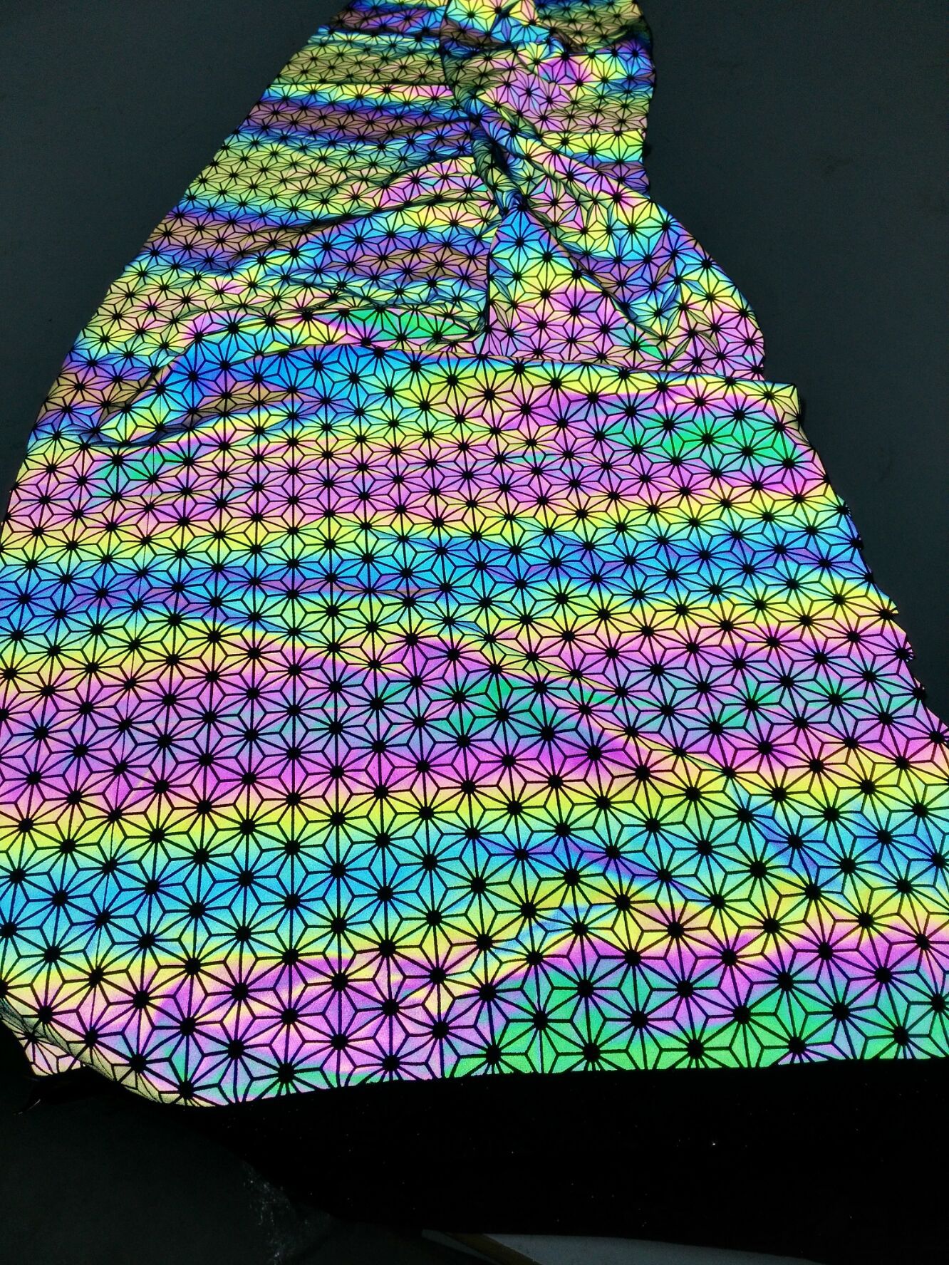 다채로운 다이아몬드 인쇄 스트레치 천