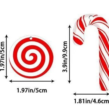 クロスボーダー22ピースカラーキャンディー木製ストラップセットクリスマス装飾クリスマスツリー装飾用品クリエイティブかわいい|undefined